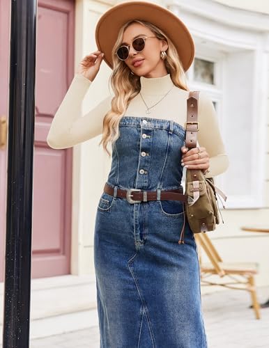 Ekouaer Women Turtleneck Shirt Long Sleeve Layer Tops Basic Ribbed Tees Soft Stretch Thermal Undershirts Lightweight Blouse