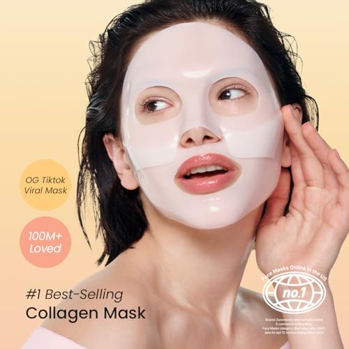 BIODANCE Bio-Collagen Real Deep Mask, Hydrating Overnight Hydrogel Mask, Pore Minimizing, Elasticity, Plumping Improvemen...