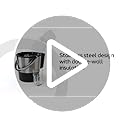 Oggi Insulated Ice Bucket, 4 Quart / 3.8 L, Stainless Steel, Black.