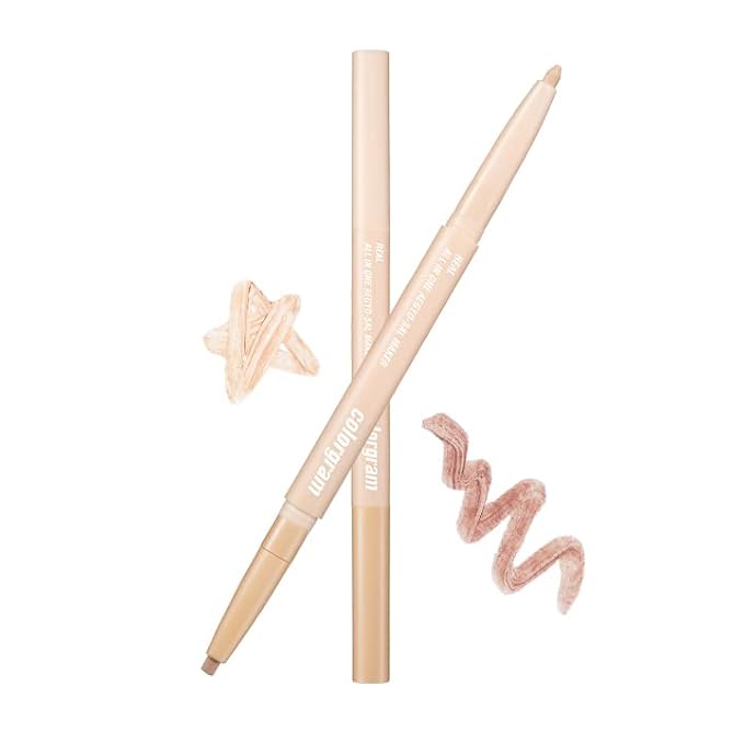 COLORGRAM Under Eye Highlighter Stick 03 Real Tone | Silky-Smooth Long-Lasting Highlighter & Contouring Stick for Smudge-P...