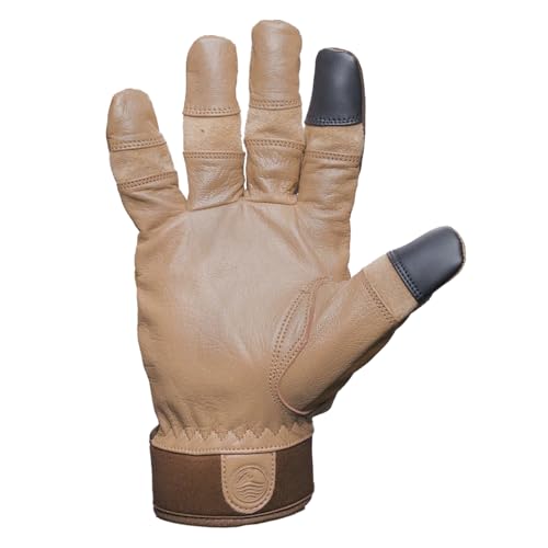 Glacier Glove Unisex El Jefe Gloves - Durable Breathable Quick-Drying Touchscreen Compatible Leather Outdoor Hunting Gloves