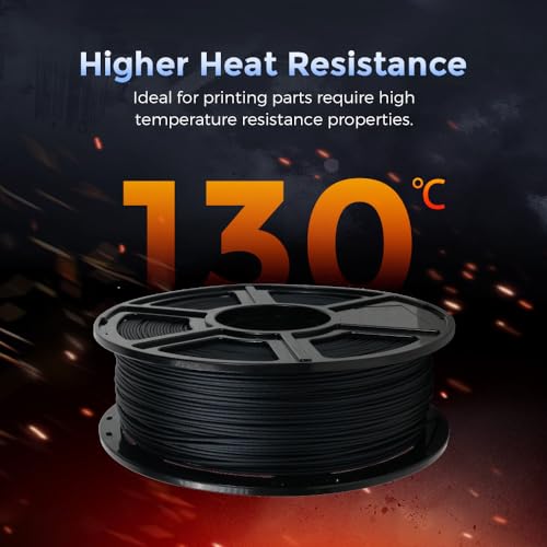 FLASHFORGE Carbon Fiber PETG Filament 1.75mm, Carbon Fiber PETG 3D Printer Filament, 1KG Spool Dimensional Accuracy +/- 0....