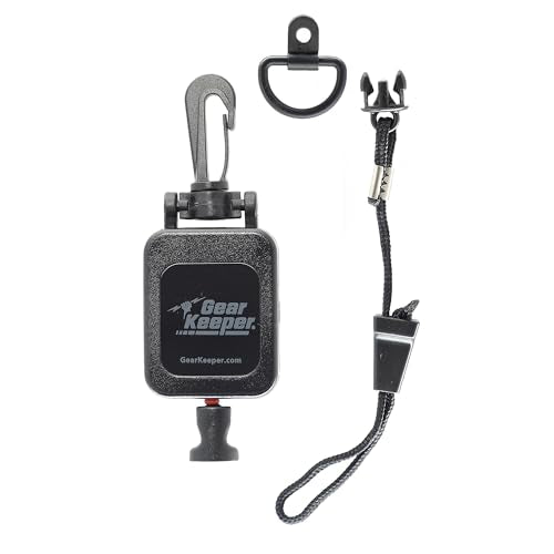 Gear Keeper CB Radio Microphone Keeper - Retractable Mic Holder With Heavy Duty Snap Clip Mount for Truck Radio - CB Radio...