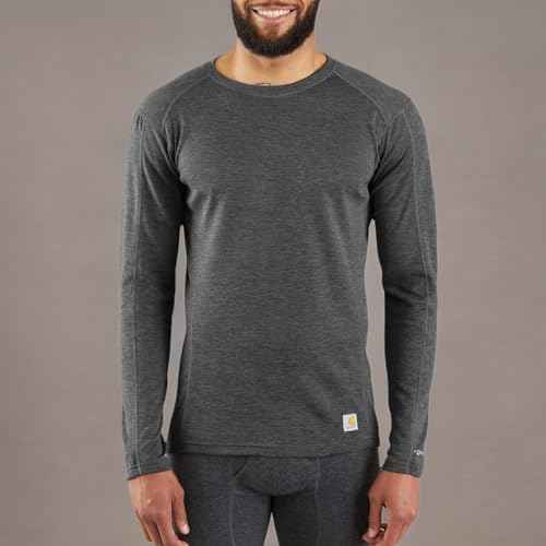 Carhartt Men's MBL131 Base Force¢ç Midweight Base Layer Poly-Wool Crew