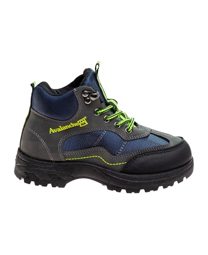 Avalanche Boys Hiking Boots Outdoor Trekking Walking Climbing Work Boots Lace Up Ankle High For Little Kid 11-13 Big Kid 1-5