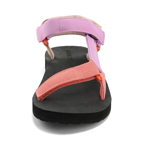 Muboliy Women's Original Sandals Comfortable Quick-Drying Casual Sport Sandal Walking Hiking Water Sandals With Arch Support