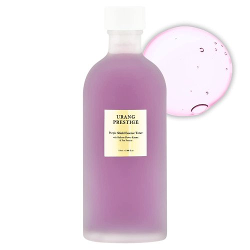 URANG Prestige Purple Shield Essence Toner, 3.88 Fl | Alcohol-Free | Premium Natural & Organic Skin Care Contains Organic Balloon Flower Extract |Tested for Anti-Aging & Anti-Oxidant | Cruelty-Free