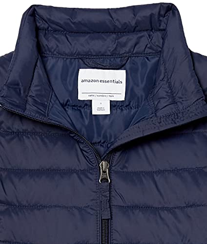 Amazon Essentials girls Lightweight Water-Resistant Packable Mock Puffer Jacket