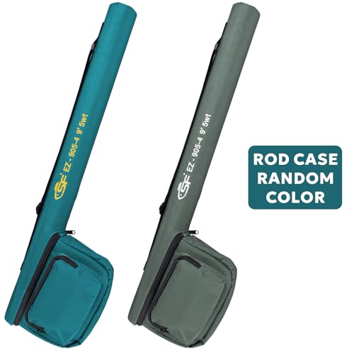 SF Fly Fishing Rod Combo Starter Kit Semi Gloss Green Jade Finish 24T Carbon Fiber Trout Travel Fly Rod with Reel,Fly Rod ...