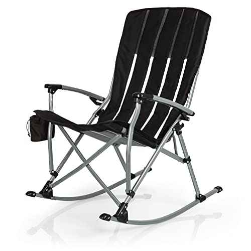 PICNIC TIME NCAA Unisex-Adult NCAA Outdoor Rocking Camp Chair, XL Heavy Duty Camping Chair for Adults