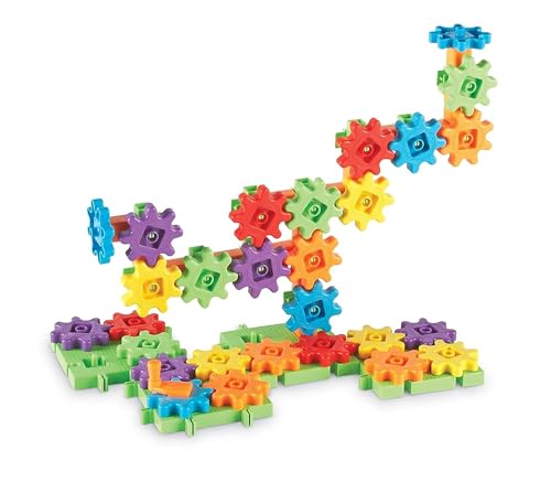 Learning Resources Gears! Gears! Gears! Starter Building Set, STEM Activities, Fine Motor Skills, Toddler Explorer Kit, Sc...