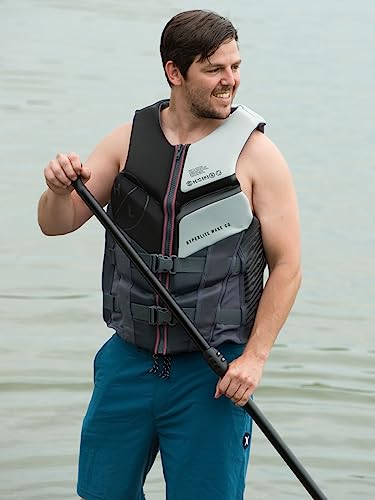 HyperLite Men's Elite Life Jacket - US Coast Guard Approved Level 70 Buoyancy Aid, Great for Any Water Sports Activity Inc...