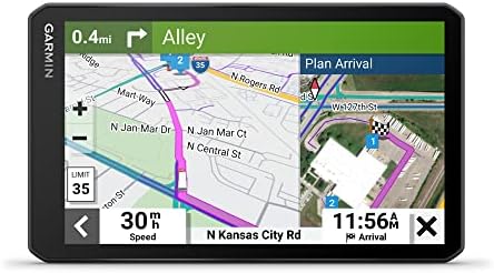 Garmin dezl OTR710, 7” GPS Truck Navigator, Custom Truck Routing, High-Resolution Birdseye Satellite Imagery (Renewed Prem...
