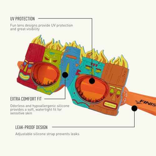 FINIS Character Swim Goggles for Kids - Fun Themed Designs - UV Protection - Anti-Fog Lenses - Soft Silicone Fit