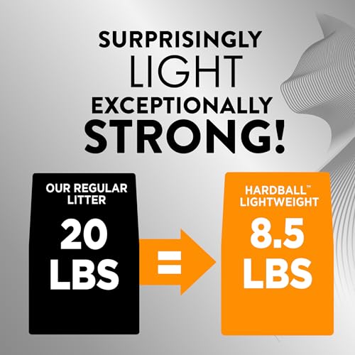 ARM & HAMMER Hardball Lightweight Platinum Multi-Cat Clumping Cat Litter Odor Control, Easy No-Mess Scooping, Garden Bloom...