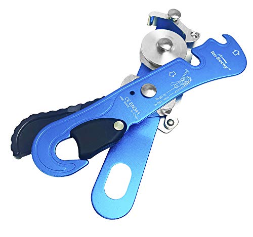 Ito Rocky Climbing Stop Descender Rappelling Anti-Panic Belay Devices for 9-12mm Rope Rescue Equipment Hand Controls Desin...