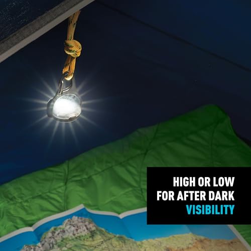 Nite Ize Moonlit Rechargeable Micro Lantern - Portable Mini Lantern for Camping Accessories & Hiking Gear - Features Carab...