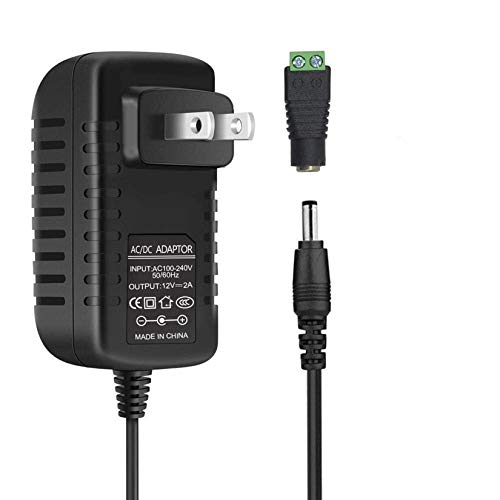 inShareplus 12V Power Supply, 12 Voltage 2A 24W Switching Power Supply, Drive, Power Adapter, AC 110V to 12 Volt Power Sup...