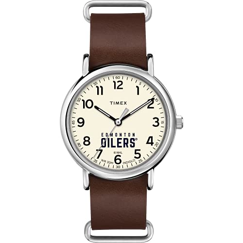 Men's NHL Weekender 40mm Quartz Leather Strap