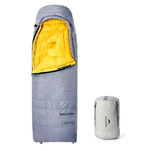 Naturehike 0 Degree Ultralight Down Sleeping Bag for Adults, 650 Fill Power, Backpacking Cold Weather Sleeping Bag with RD...