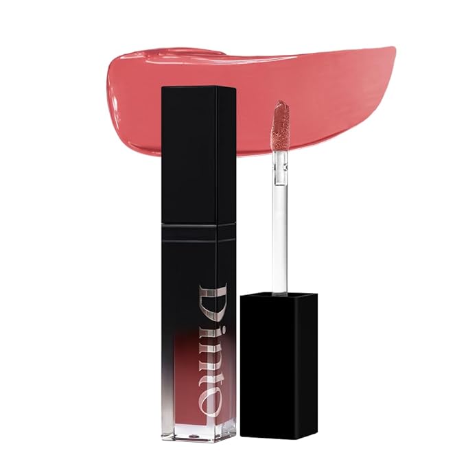 DINTO (Peter & Wendy Collection Deep-Kissed Plumping Lip Enamel - Glitter Lip Gloss, High Shine, Cooling Plumping, Long-Lasting, Vegan & Cruelty-Free (158 Obsessed Bell, 4ml)