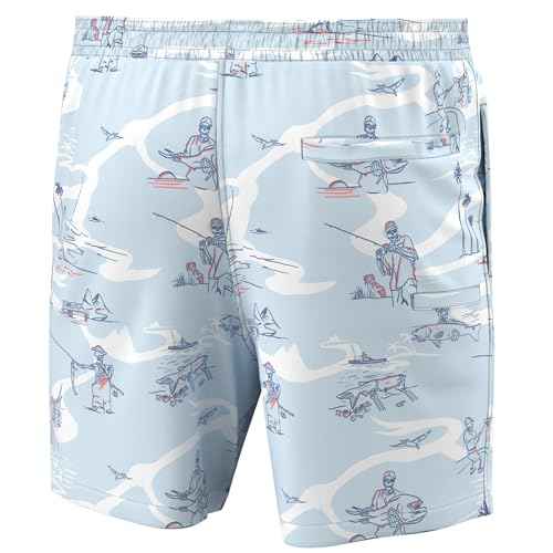 HUK Mens Pursuit Volley Pattern Short, Quick-Dry Shorts for Men