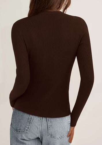 PRETTYGARDEN Womens 2026 Fall Cardigan Sweaters Lightweight Long Sleeve Button up Ribbed Knit Tops Winter Fashion Clothes