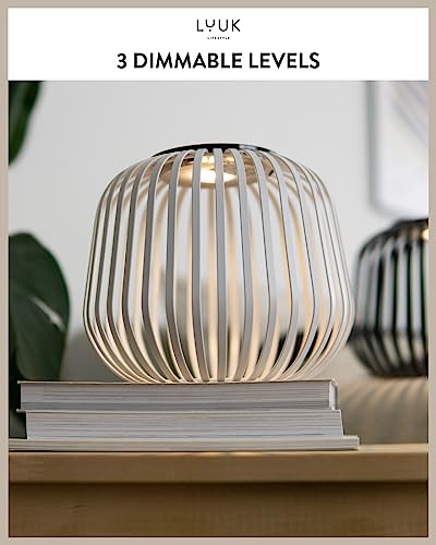 LUUK LIFESTYLE Solar-Powered Outdoor LED lamp for Balcony, Lighting for Indoors and Outdoors, dimmable Touch Switch, Fast ...