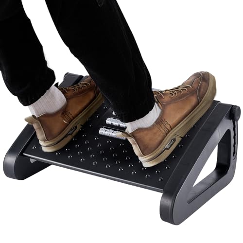 CasaZenith Foot Rest, Six Heights Adjustable Foot Rest for Under Desk at Work, Ergonomic Foots Stool for Under Office Desk...