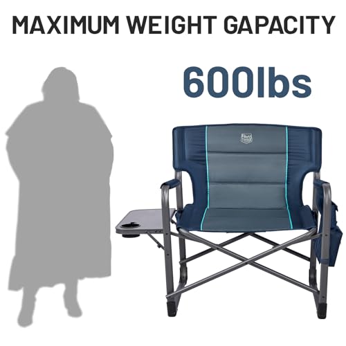 Timber Ridge XXL Upgraded Oversized Directors Chairs with Foldable Side Table, Detachable Side Pocket, Heavy Duty Folding ...