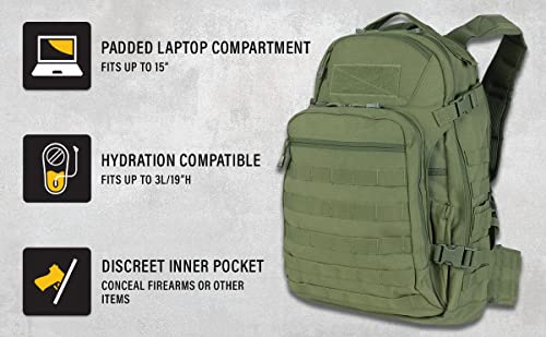 Condor Venture Pack - Tactical Backpack - Military, Survival, First Responders - Laptop Sleeve