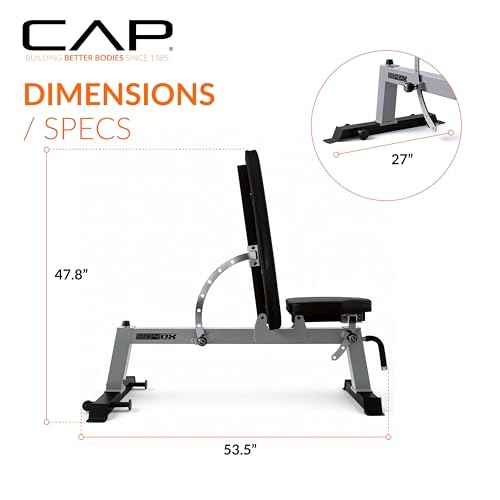 CAP Barbell Deluxe Utility Weight Bench Color Series