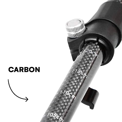 Effekt Carbon Trekking Poles Adjustable with Cork Grip & Bag - Hiking Poles, Telescopic Portable Nordic Walking Stick with...