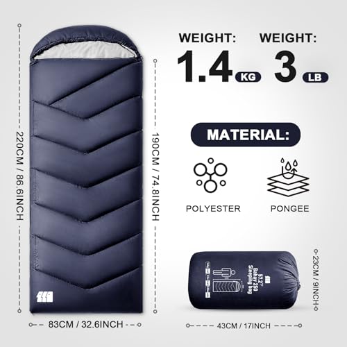 TANSTRIDER 0 Degree XXL Winter Sleeping Bags for Adults Cold Weather,Camping Sleeping Bag for Kids with Compression Sack,4...