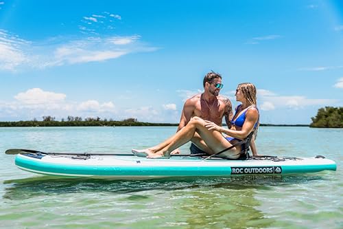 Roc Inflatable Stand Up Paddle Boards with Premium SUP Paddle Board Accessories, Wide Stable Design, Non-Slip Comfort Deck...