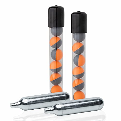 SABRE Home Defense Pepper Projectile Launcher, Large Size with (7) 0.68 Cal. Projectiles - 40% More Stopping Power for Extra Home Protection, and Made in USA SABRE Pepper Gel Canister 0.67 fl oz