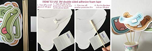 7-gost Back to School Party Photo Booth Props First Day of School with Photo Frame(Pack of 30)
