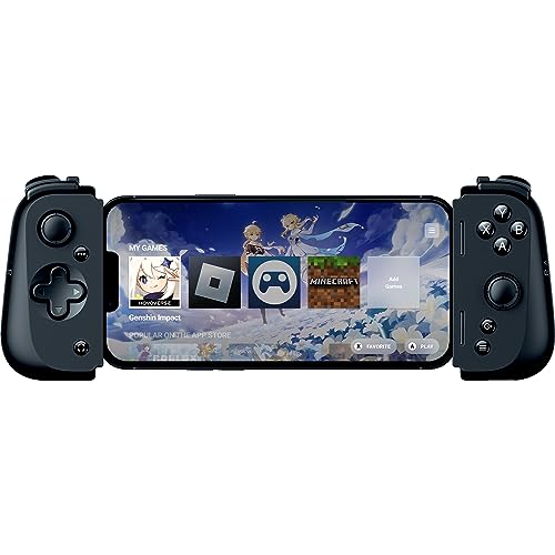 Razer Kishi V2 Mobile Gaming Controller for iPhone (Lightning): Console Quality Controls - Universal Fit w/ Extendable Bri...