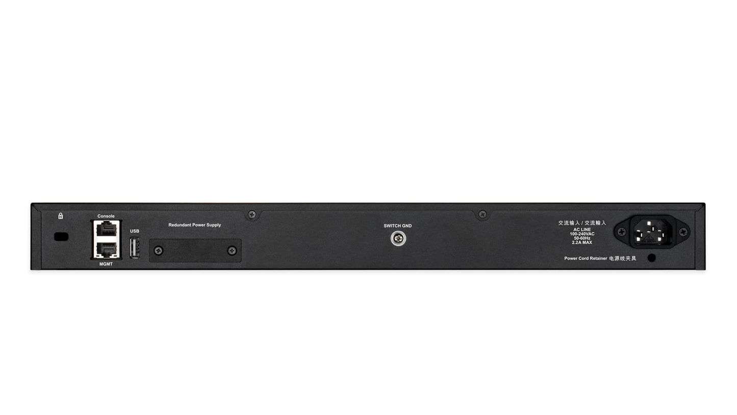 D-Link 48-Port Gigabit Ethernet Switch, Lite Layer 3 Stackable Managed, 48X Sfp Ports, 2X 10Gbase-T, 4X 10G Sfp+ Ports (Dgs-3130