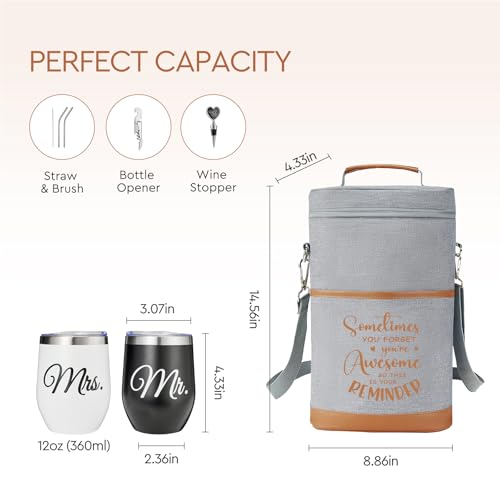 AW BRIDAL Birthday Gifts for Women Men, Drink Happy Thoughts Gift Basket for Housewarming and Beach Camping Travel, Insula...