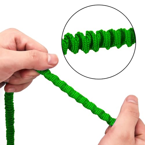 MOOCY Kayak Paddle Leash, 3-7 ft Stretchable Strap Lanyard for SUP, Canoeing, Fishing Accessories - Secure Bungee Rod Hold...
