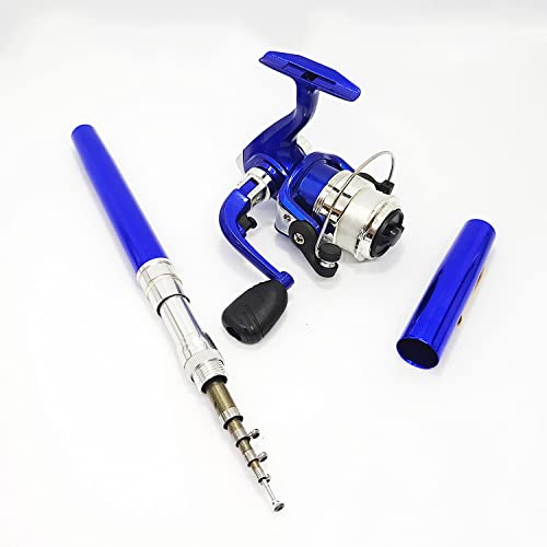 Portable Pocket Telescopic 38inch Mini Pen Fishing Rod Spinning Reel Combos Pen Folded Fishing Pole Spinning Wheel Gift fo...