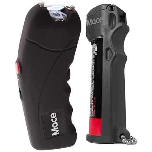 Mace 2-in-1 Rechargeable Stun Gun for Self Defense - High Voltage Electric Power, Bright LED Light, Easy to Use Safety Switch, Personal Protection Self Defense for Women & Men
