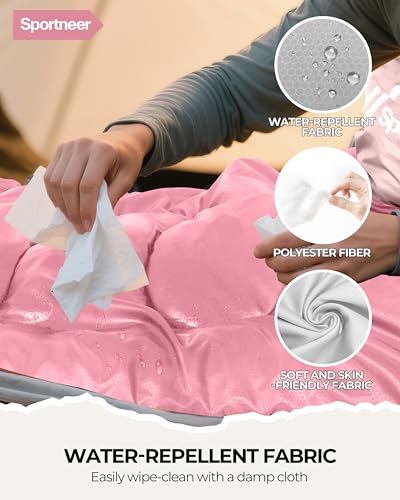 Sportneer Sleeping Bag for Adults & Kids, Cold Weather 3–4 Season Camping Sleeping Bags with 32–65℉ or 50–80℉ Temperature ...