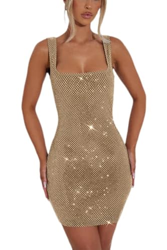 Sparkly Sequin Short Homecoming Dresses for Teens Square Neck Bodycon Mermaid Mini Cocktail Party Dress