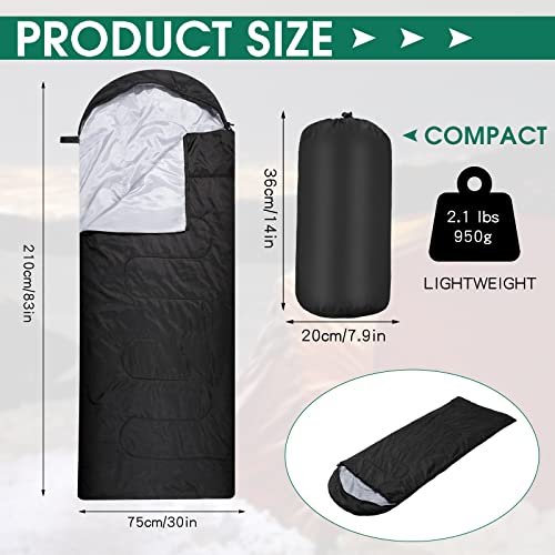 Tudomro 16 Pack Winter Camping Sleeping Bags Bulk for Homeless Adults Cold Weather Lightweight Waterproof Compact Backpack...