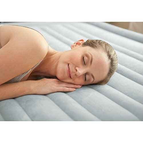 Intex Comfort Plush Mid Rise Dura-Beam Airbed with Built-in Electric Pump, Bed Height 13", Full