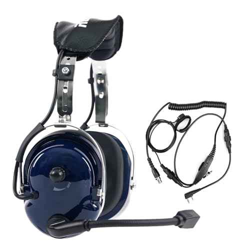 Retevis Noise Reduction Walkie Talkie Headset, Volume Adjustable,Hands Free, for RT22 RT21 RT68 C2, Compatible with Baofeng UV-5R 5RM Arcshell AR-5 Radios, Two Way Radio Headset with Mic(1 Pack)