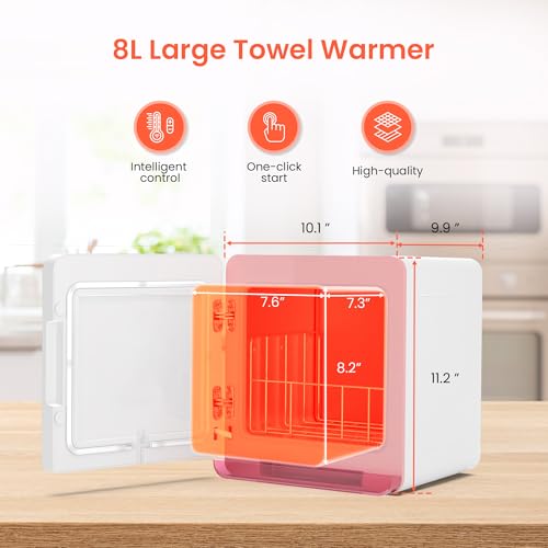 TASALON Professional Hot Towel Warmer Cabinet,Hot Towel Warmers for Facial Spa, Hair Beauty, Salon Equipment and Home, Perfect Temperature for Towel Warmer