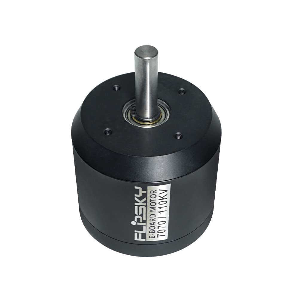 Offroad Electric Skateboards Flipsky Motor BLDC Brushless Outrunner Motor 7070 110kv 10mm Round Shaft Sensored for Electric Skateboard,Longboard,Escooter,Ebike Esk8 DIY